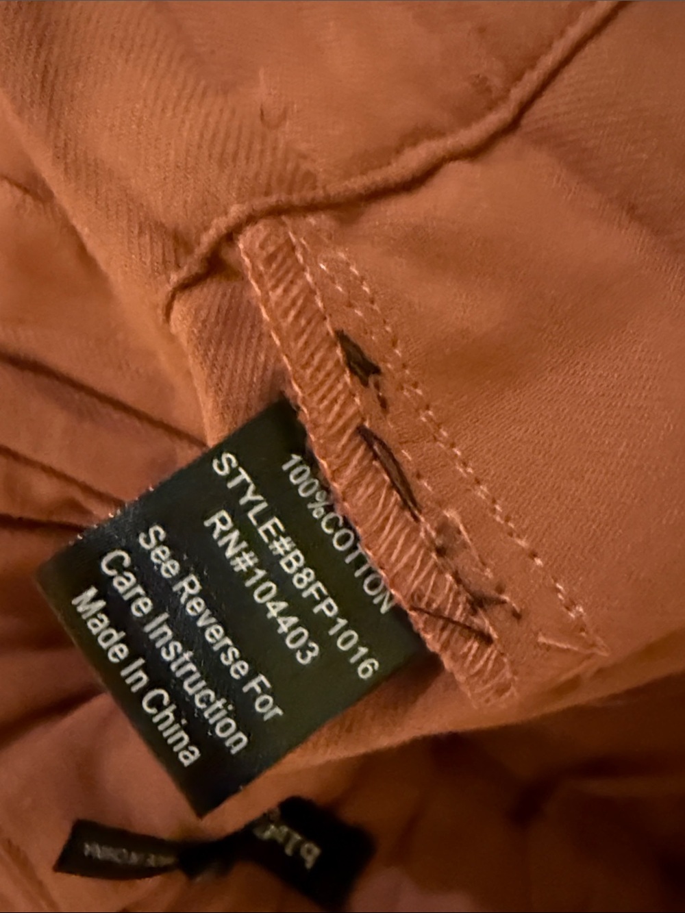Blu Pepper Wide-Leg Paperbag Pants in Rust - Picture 5 of 6